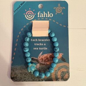Fahlo Crystal Blue Turtle Tracking Bracelet